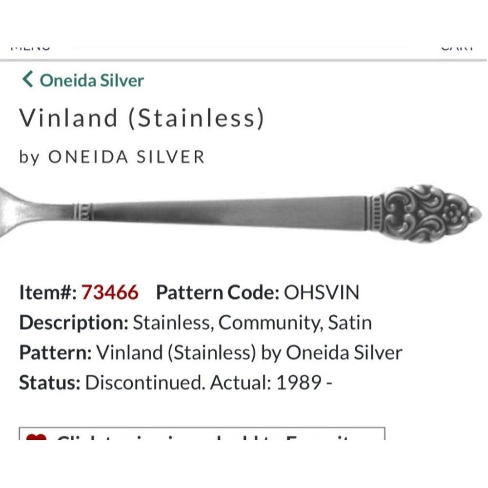 Oneida Silver Vinland Stainless Steel Knives 4 1989 Discontinued Collectible